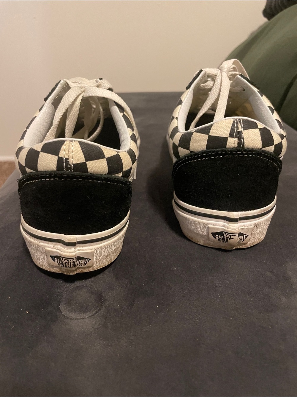 Vans Black & White Checkerboard Old Skool Sneakers - Picture 3 of 5
